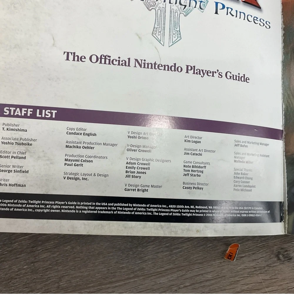 Official Nintendo Power The Legend of Zelda: Twilight Princess Player's Guide